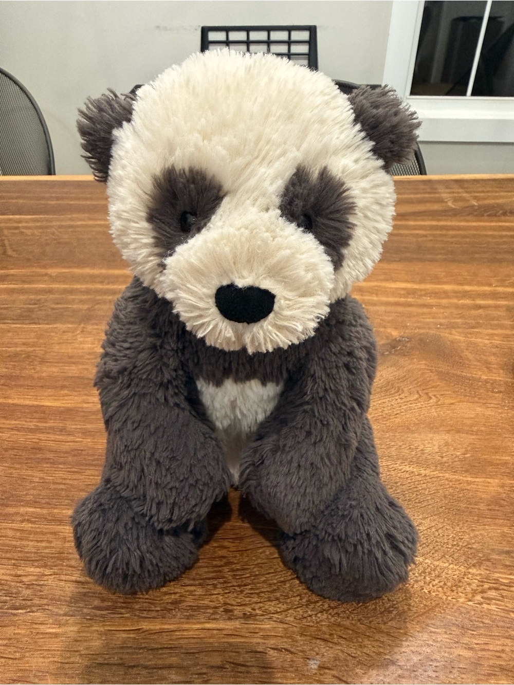 Jellycat Harry Panda Cub Medium 11” Retired Plush Stuffed Animal Gray White